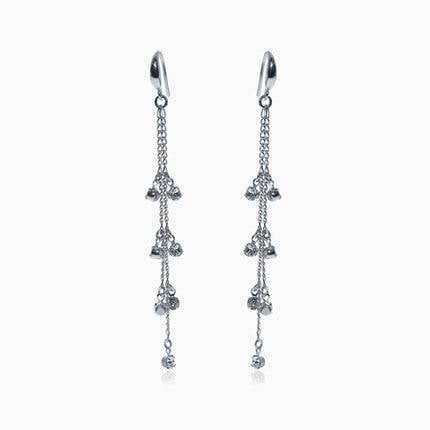 Rockdangles Silver Crystal Earrings - Crystal