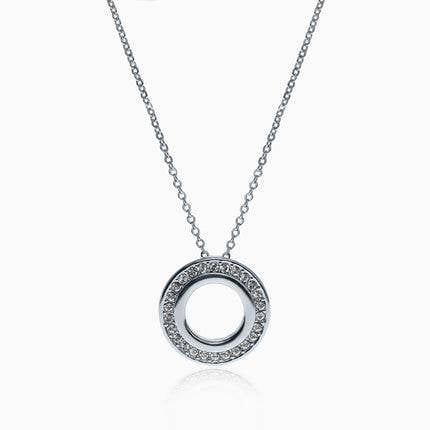 Ringtailess Silver Crystal Necklace -Crystal