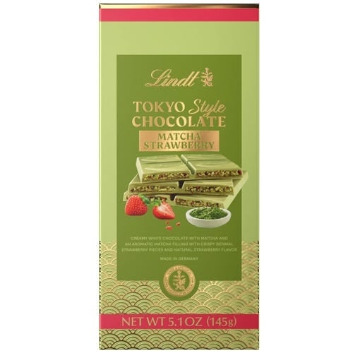 Lindt Tokyo Style Matcha Strawberry White Chocolate Bar (5.1 oz)
