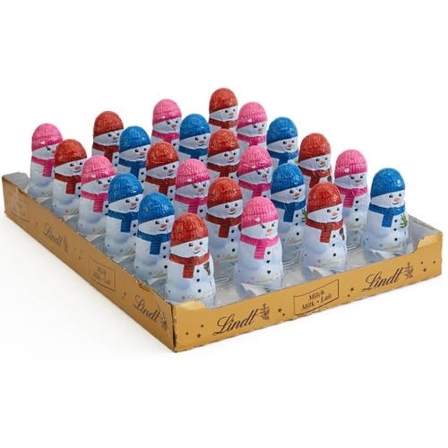 Milk Hollow Figure Snowmen (24-pc Case, 1.4 oz each)