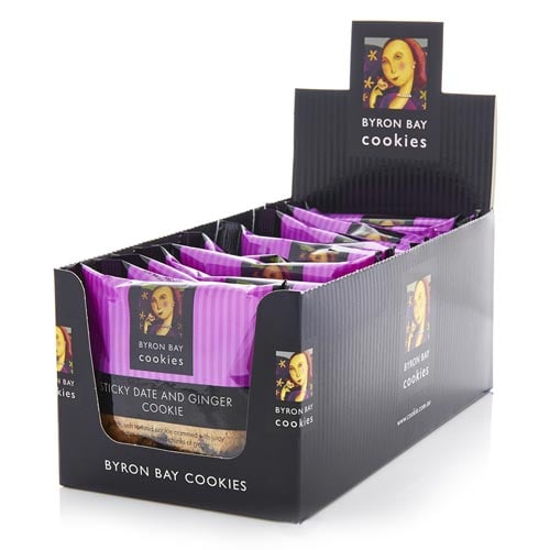 Sticky Date & Ginger Cookies - Single Wraps (12 X 60g)