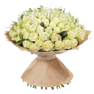 Wrapped Long-Stemmed Roses