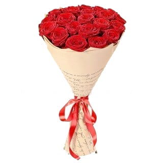 Wrapped Long-Stemmed Roses