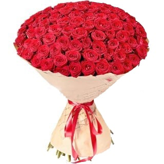 Wrapped Long-Stemmed Roses