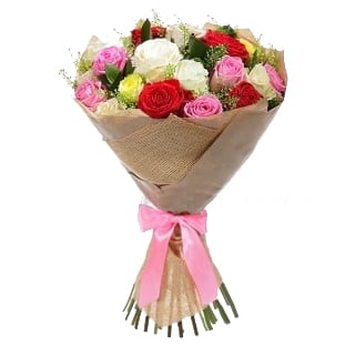 Wrapped Long-Stemmed Roses-1