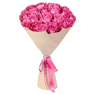 Wrapped Long-Stemmed Roses-2