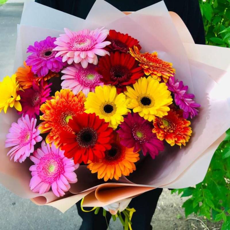 Bouquet,of,17,beautiful,gerberas