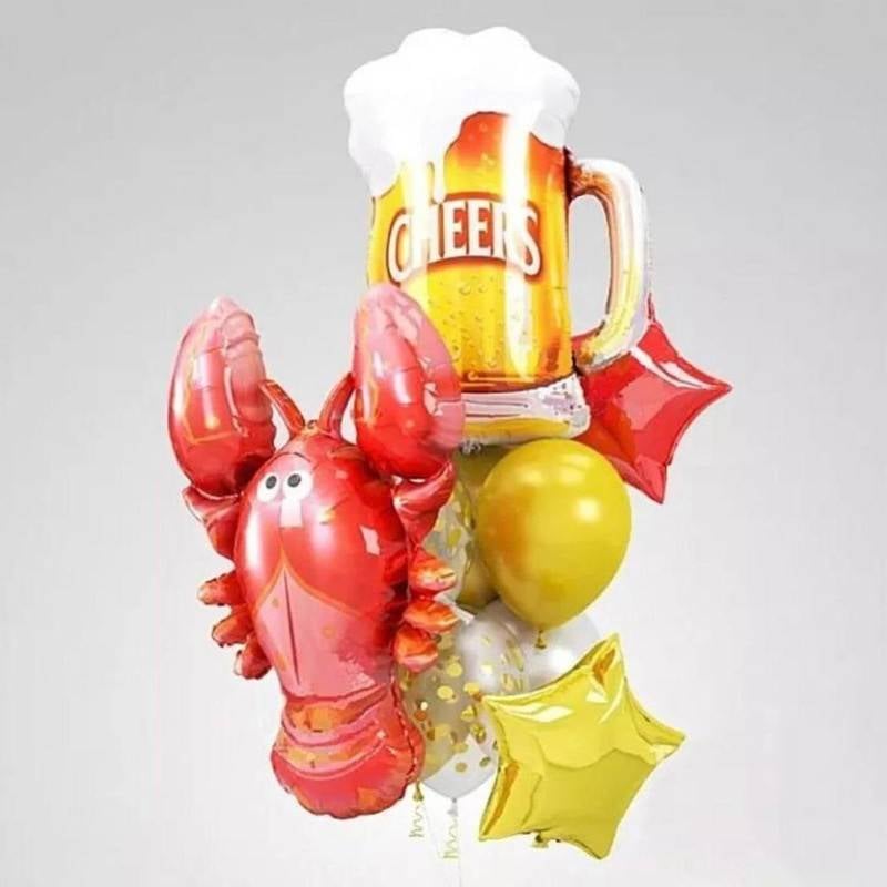 Vozdushnie,shari,dlya,muzhchini.,Pivnaya,kruzhka,s,lobsterom
