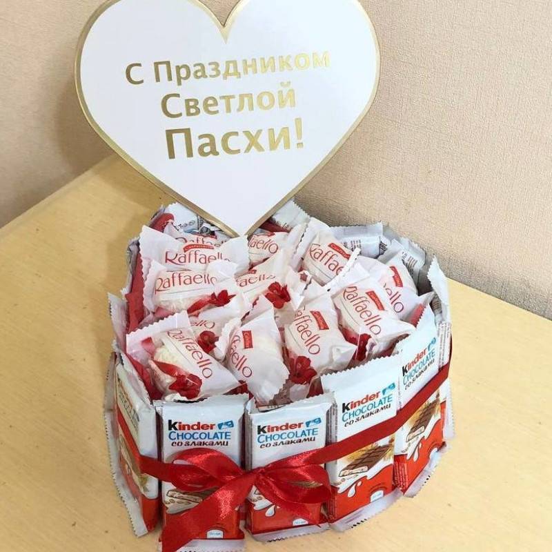Pashal_nij,tortik,iz,konfet,Raffaello,i,kinder