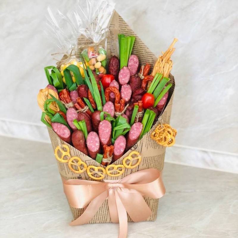 Bouquet,of,sausages,and,snow