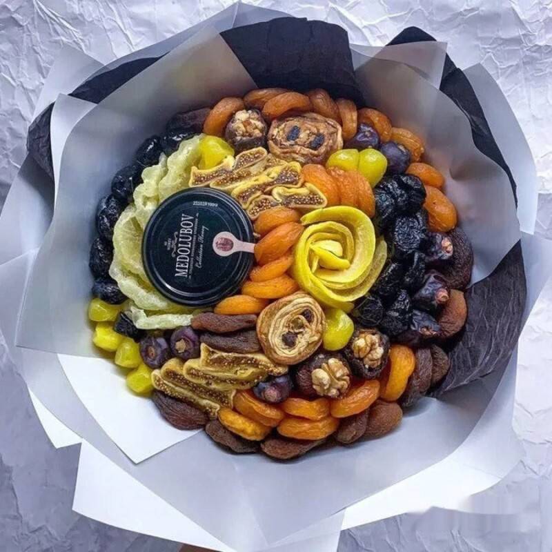 Muzhskoj,buket,iz,suhofruktov.,Podarok,na,Ramadan