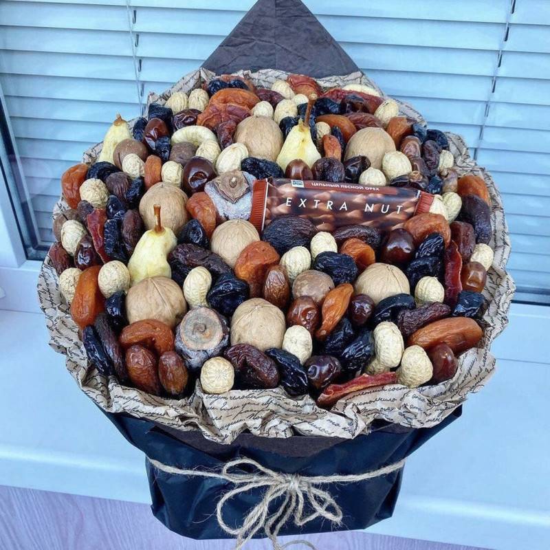 Muzhskoj,buket,iz,suhofruktov.,Podarok,na,Ramadan