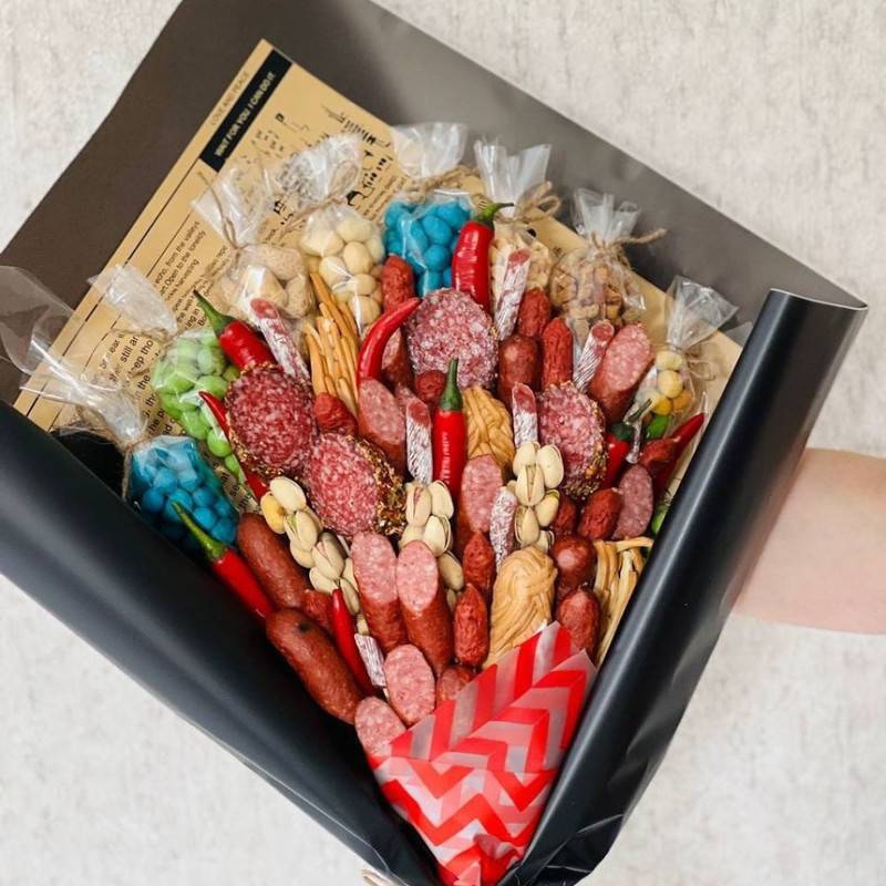 Bouquet,of,sausages,and,snow
