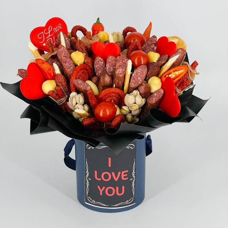 Bouquet,of,sausage,and,cheese