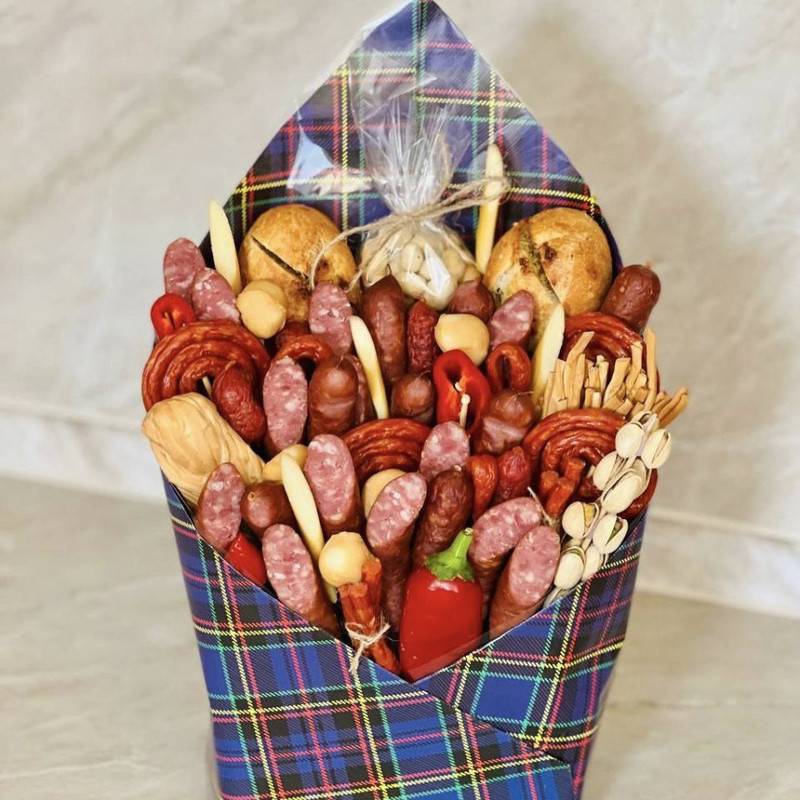 Bouquet,of,sausages,and,snow