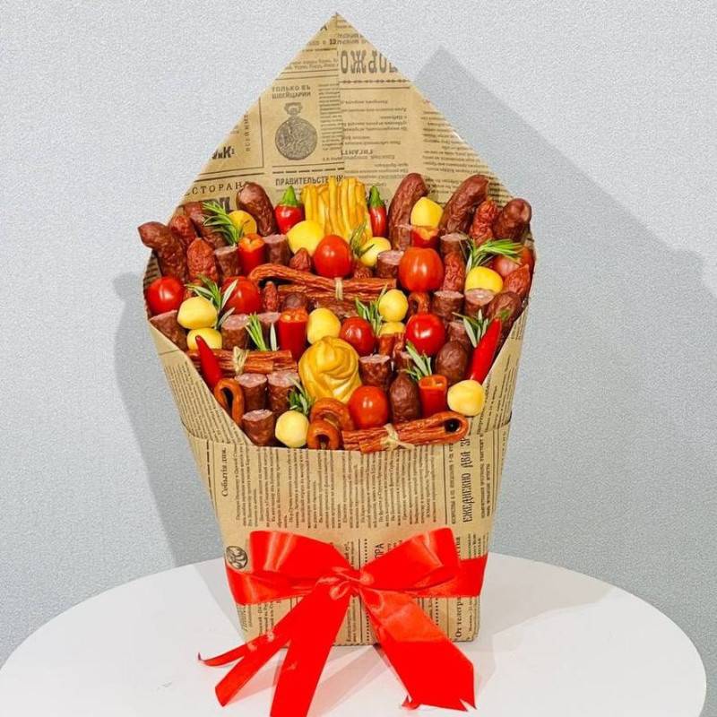 Sausage,bouquet,in,envelope