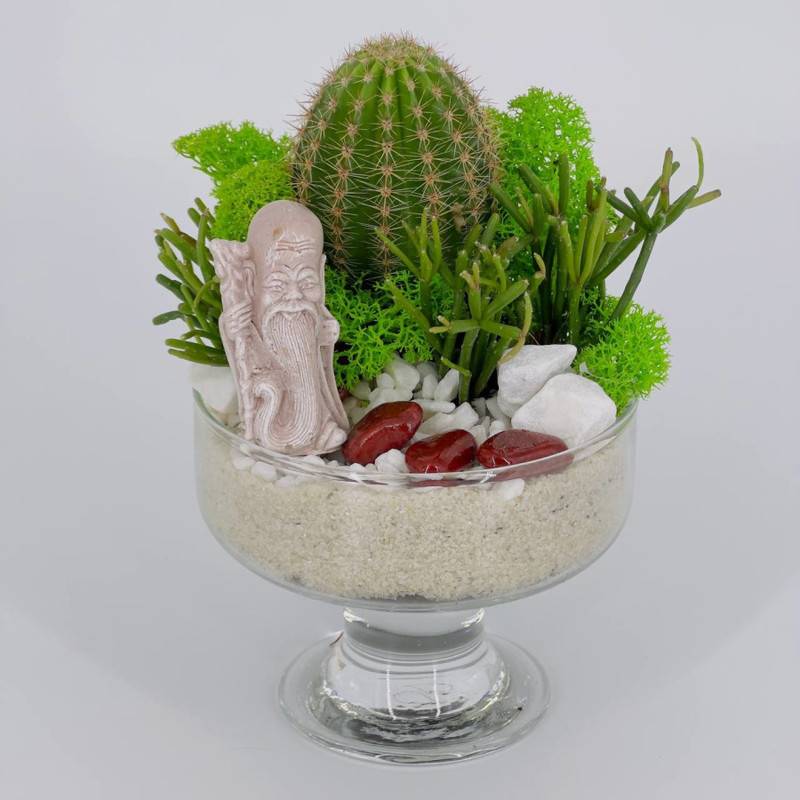 Mini,sad,florarium,s,figurkoj,Fukurukudzyu