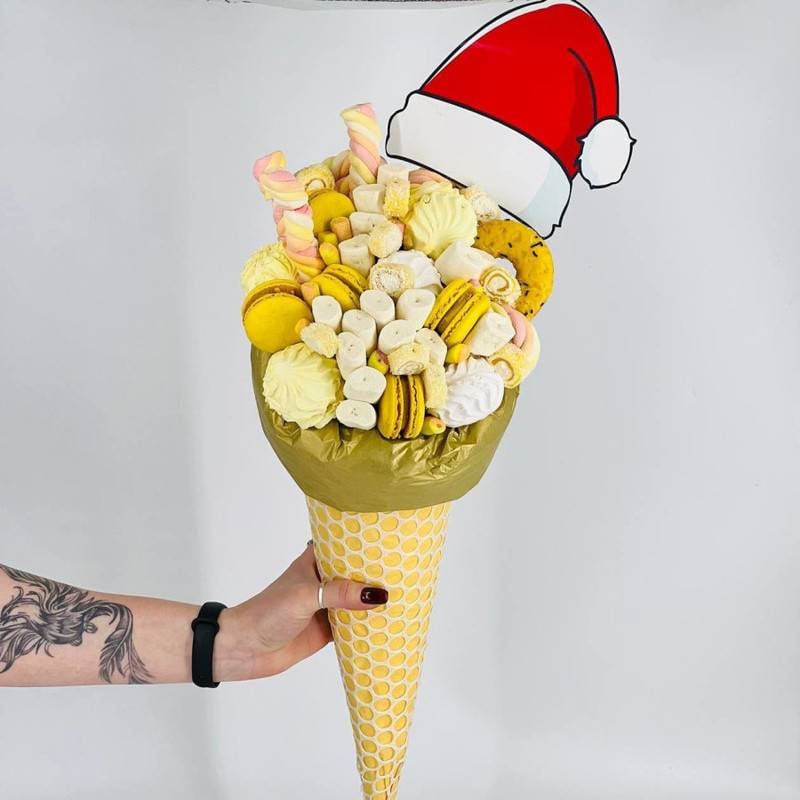 Sweet,New,Year's,gift,marshmallow,rose