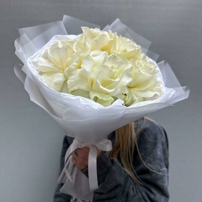 White,French,roses