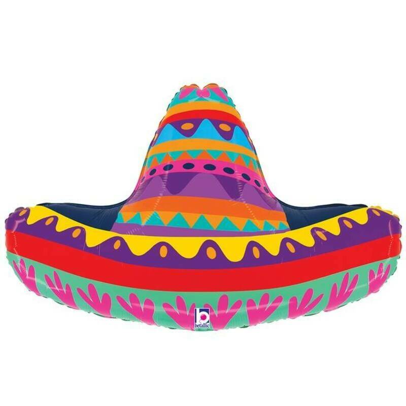 Воздушниj,shar,Mexican,hat,sambrero,60,cm,s,geliem