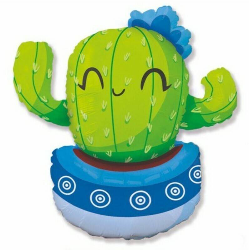 SHar,figura,cactus,goluboj,(36"/91,cm)