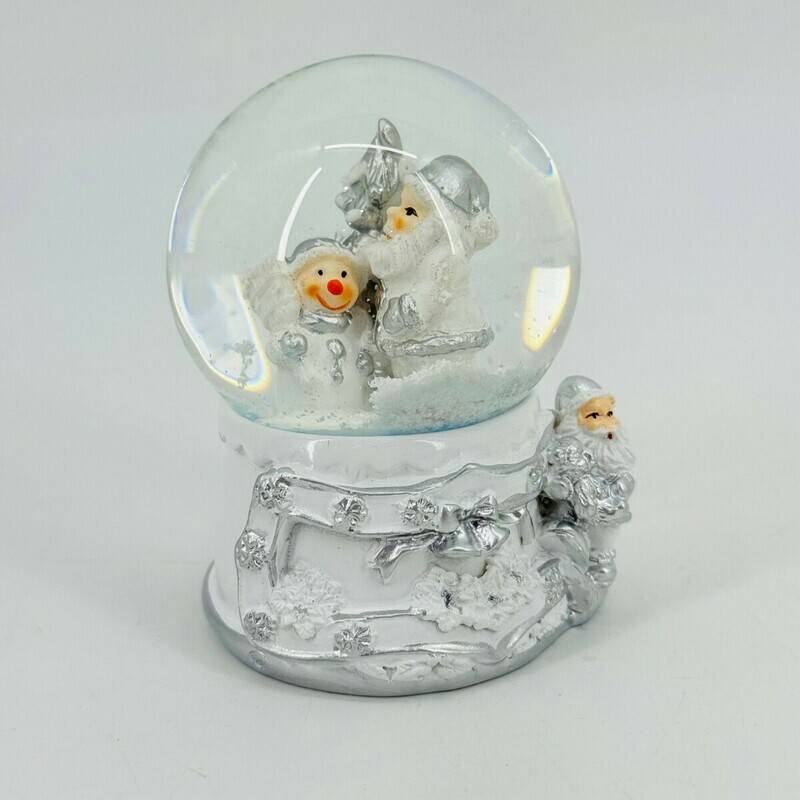 Souvenir,Christmas,snowman,with,Santa,Claus,and,Snowman