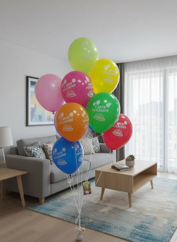 11,Balloon,Fountain,Happy,Birthday