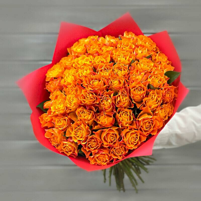 65,orange,roses,in,a,Kenya,40,cm,package.