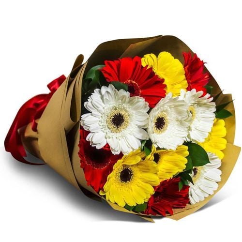 10pcs of Mixed Color Gerberas Bouquet