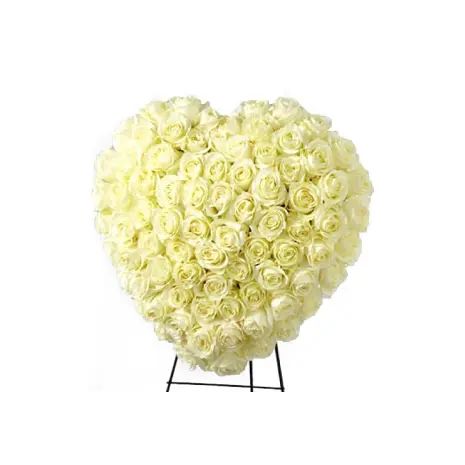 Heavenly Roses Heart Wreath#4