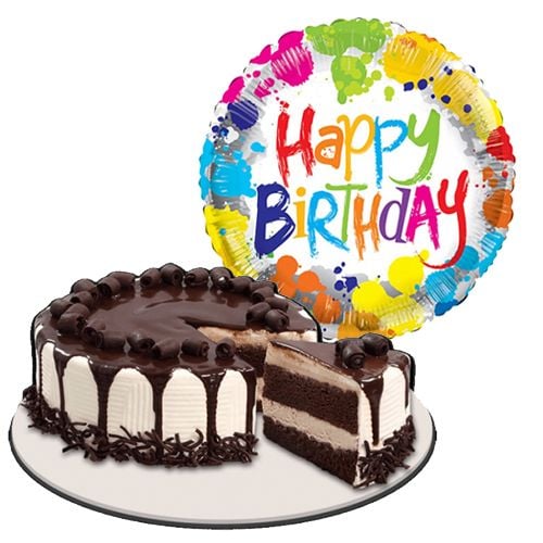Tiramisu Meltdown Cake with Birthday Balloon