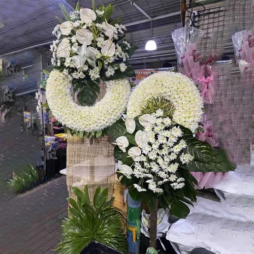 Funeral Wreath Pair
