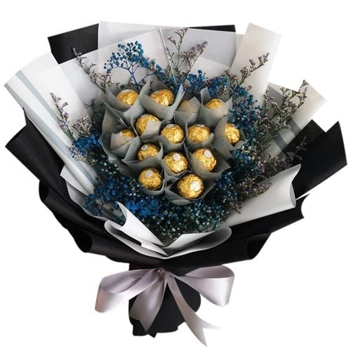 12 Pcs. Ferrero Rocher Chocolate in Bouquet