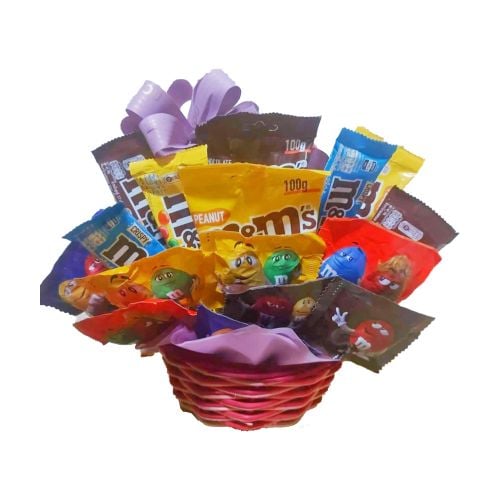 M&M's Chocolates Gift Basket