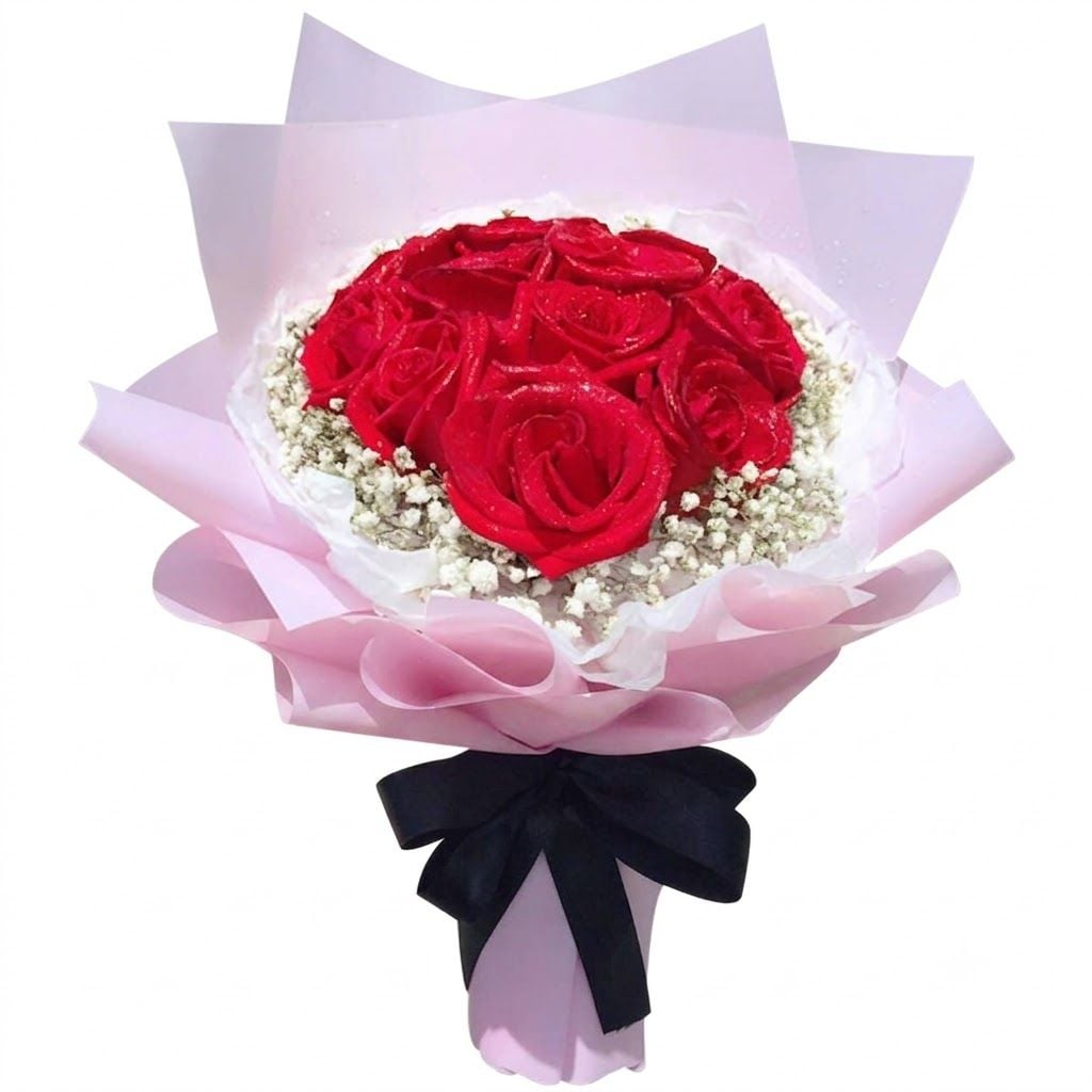 Mind Harbor 12 Red Roses Bouquet