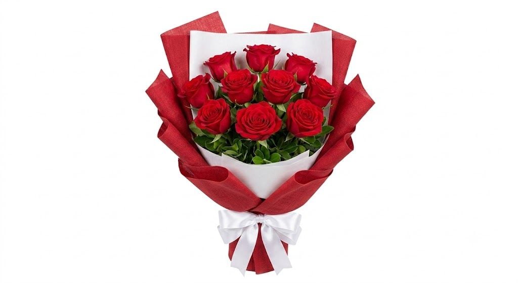 Bloom In Love - A Bouquet of 12 Red Roses