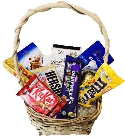 Basket Of Mixed Chocolates