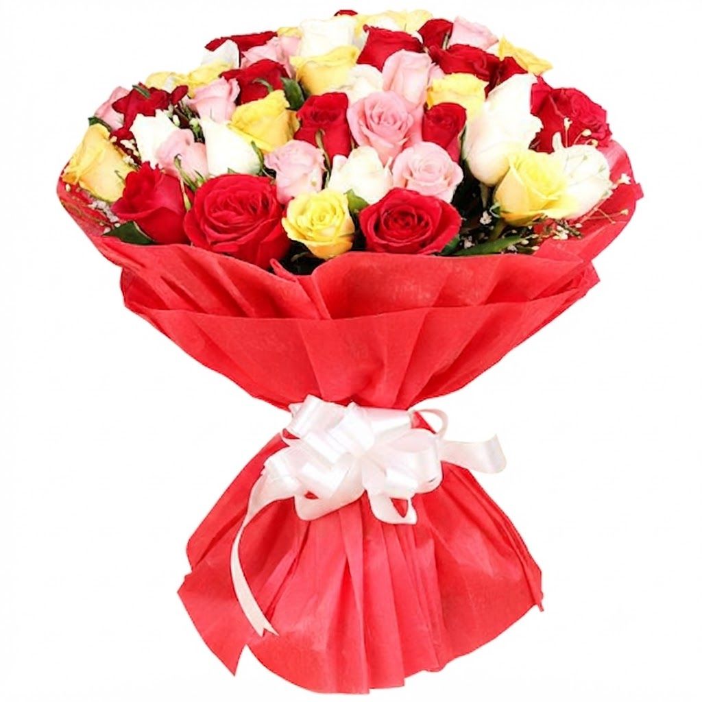 36 Romantic Color Mixed Roses