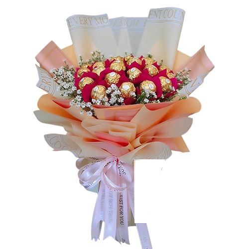 Bouquet of 12pcs. Ferrero Rocher Chocolate