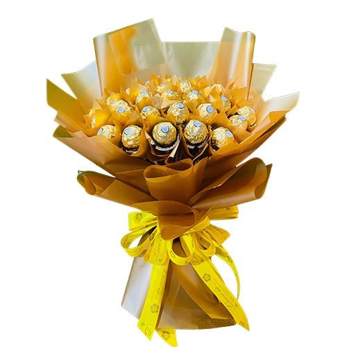 Bouquet of 24pcs. Ferrero Rocher Chocolate