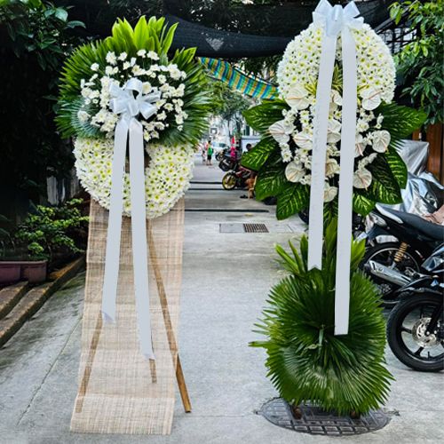 Funeral Wreath Pair