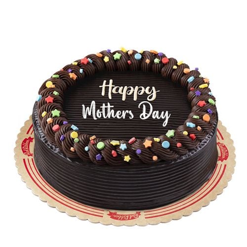 Round Chocolate Dedication Cake