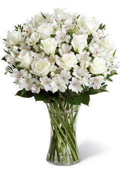 Purity (12 Roses + Flowersus)
