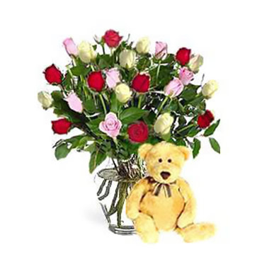 Multicolor de Rosas (12 Roses)