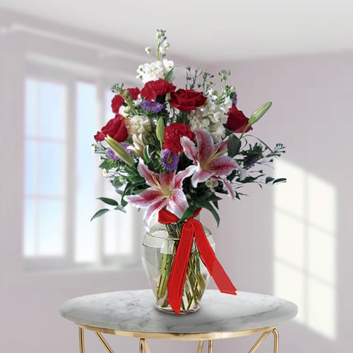 Roses And Lilies (36 Rosesus)