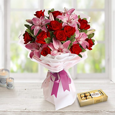 Premium Roses And Lilies (Premium)