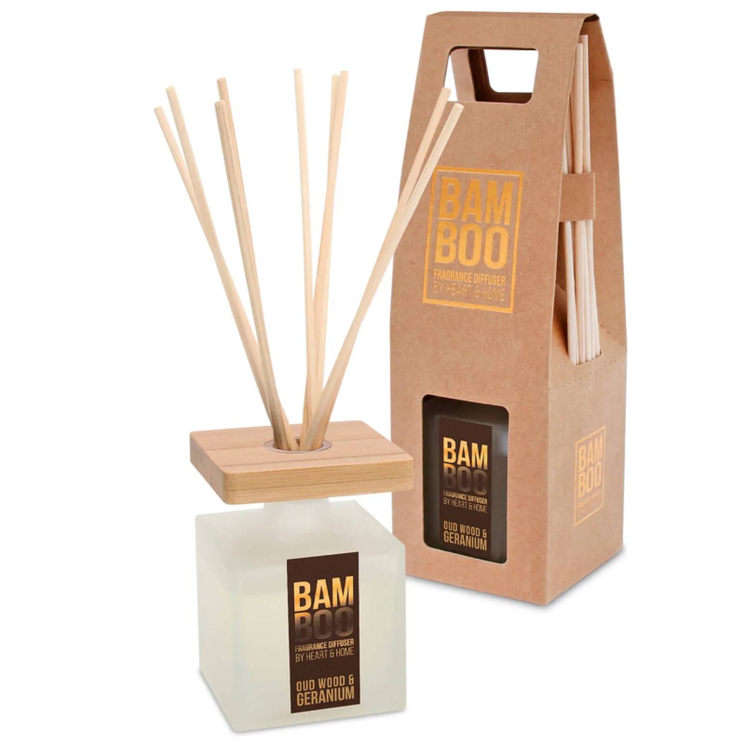 BAMBOO Reed Diffuser Oudwood & Geranium 80ml