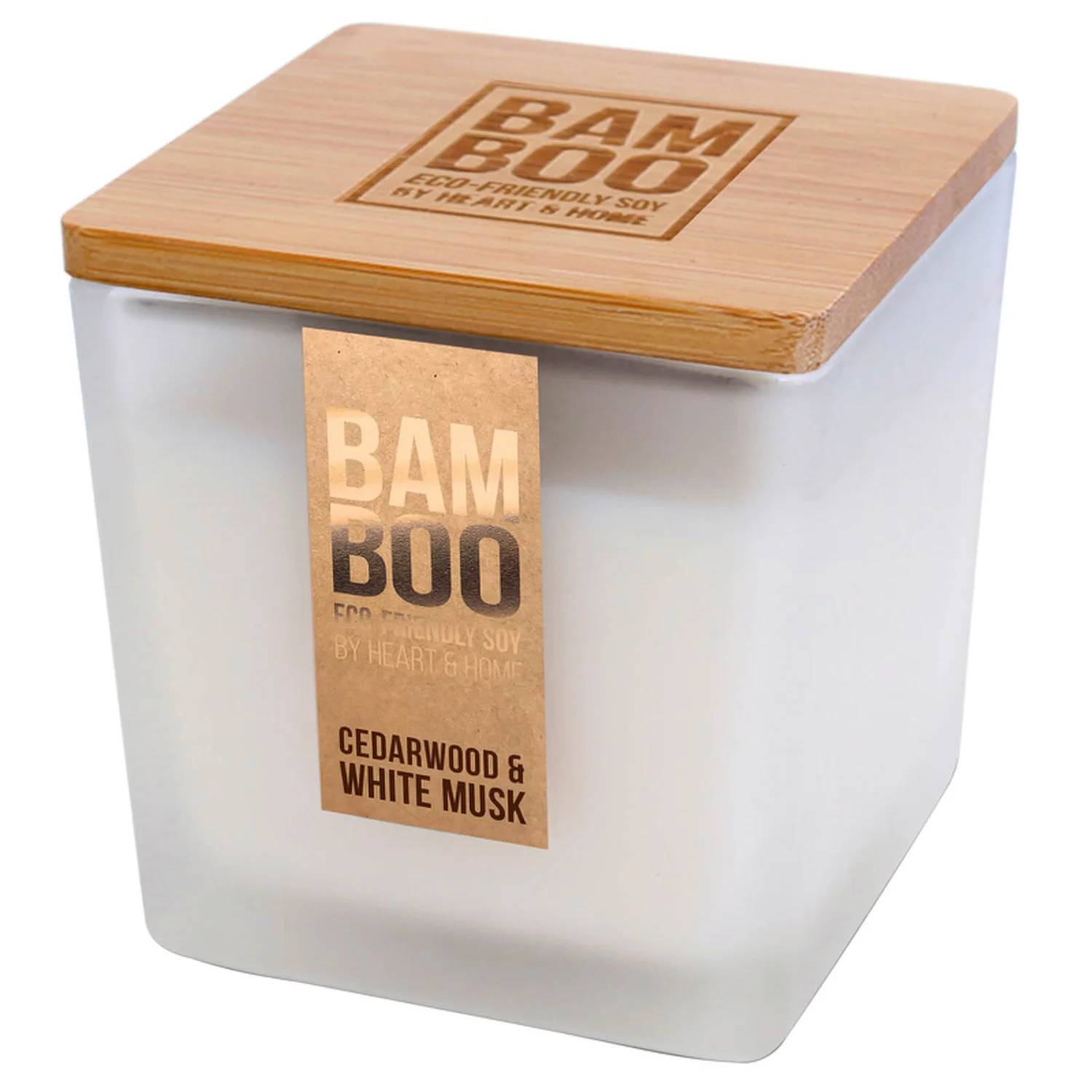 BAMBOO Large Candle Cedarwood and White Musk 210g