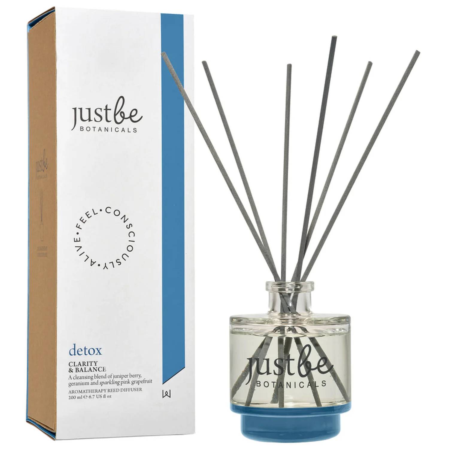 Wax Lyrical JustBe Botanicals Detox Reed Diffuser 200ml