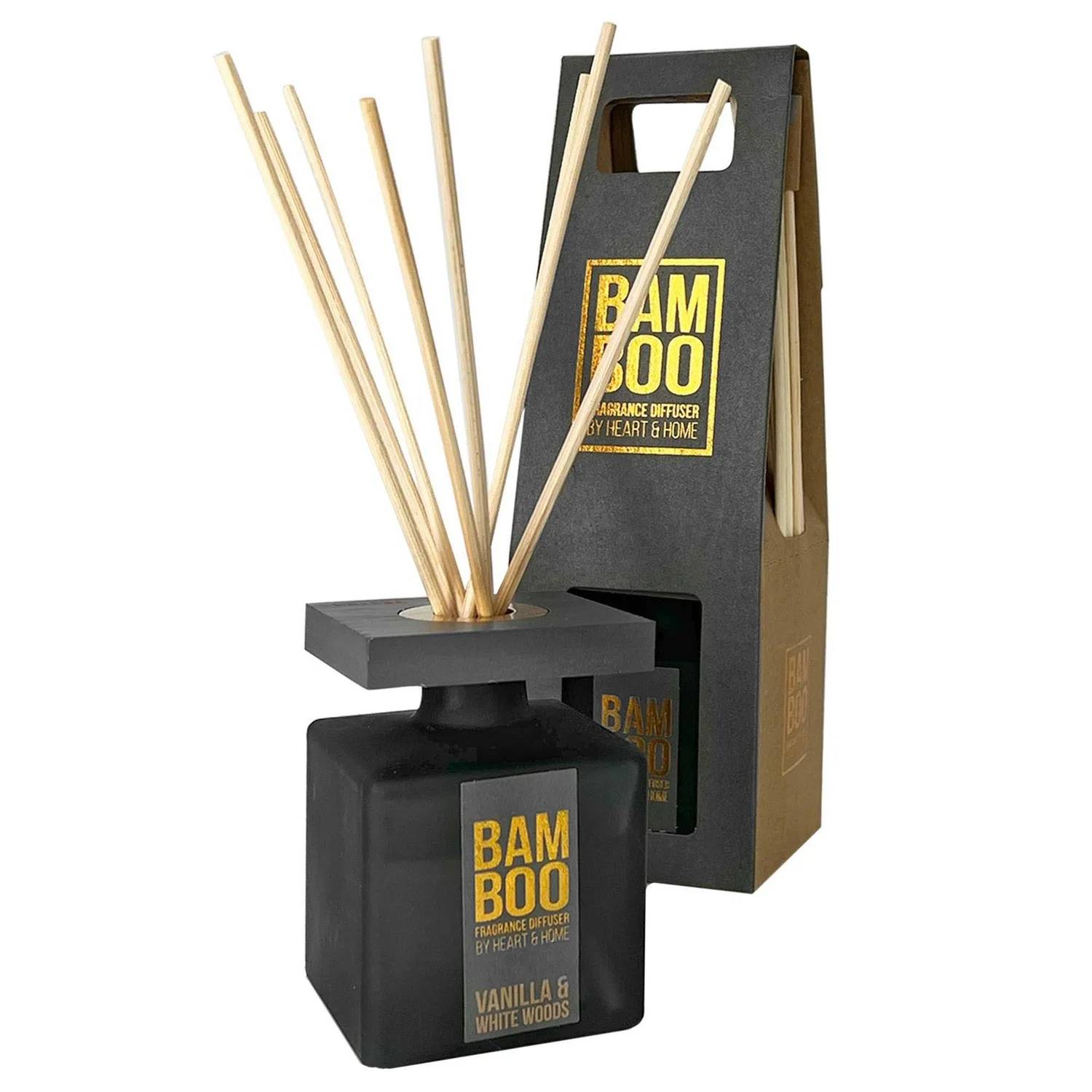 BAMBOO Reed Diffuser Vanilla and White Woods 80ml